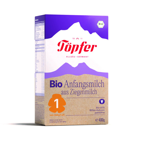 TOPFER LACTANA BIO 1 КОЗЕ био мляко за кърмачетас 4 вида Бифидобактерии 400g