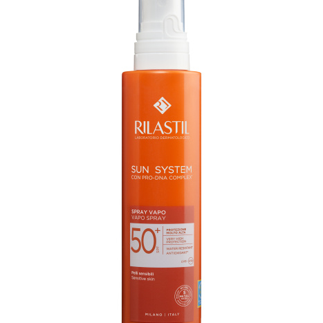RILASTIL SUN SYSTEM SPRAY VAPO+ SPF50+ слънцезащитен мляко спрей за тяло 200 ml