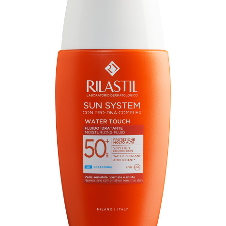 RILASTIL SUN SYSTEM WATER TOUCH MOISTURIZING FLUID SPF 50+ ултра лек слънцезащитен флуид за лице 50 ml