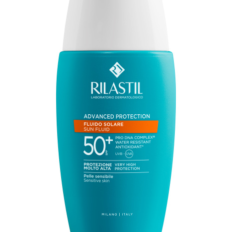 RILASTIL ADVANCED PROTECTION SUN FLUID SPF50+ слънцезащитен флуид за чувствителна кожа 50 ml