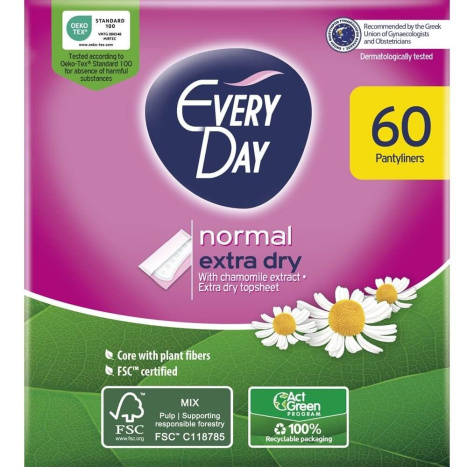 EVERY DAY EXTRA DRY daily pads x 60