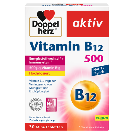 DOPPELHERZ AKTIV Витамин B12 500mg x 30 tabl