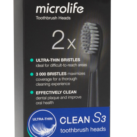 MICROLIFE S3 SOFT Глави за звукова ел. четка x 2