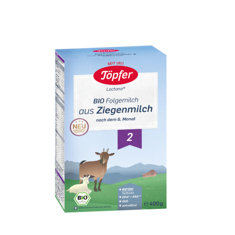 TOPFER LACTANA BIO 2 Био мляко за кърмачетас 4 вида Бифидобактерии 400g