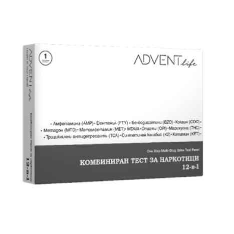 ADVENT LIFE Комбиниран тест за наркотици 12 в 1