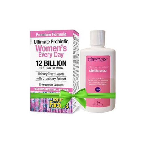 PALADIN PHARMA PROMO ПРОМО ПАКЕТ 3 Мулти Пробиотик за Жени 12 млрд. активни пробиотици (10 щама формула) х 60 V капсули + Drenax® Delicato/ Интимен гел (pH 4) x 220 ml