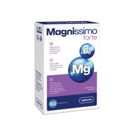 MAGNISSIMO FORTE Mg + B6 подпомага нервната и мускулна система x 20 tabl