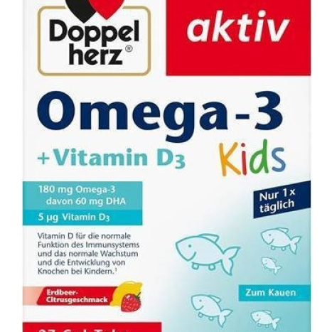 DOPPELHERZ AKTIV Омега 3 + Витамин D3 За Деца х 27 gel tabl