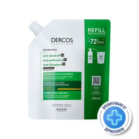 VICHY DERCOS ANTI-DANDRUFF anti-dandruff shampoo dry scalp 390ml refill
