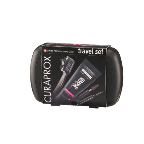 CURAPROX PROMO for travel Black is white with foldable black is white