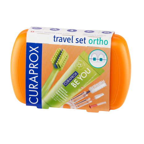 CURAPROX PROMO ORTHO [BE YOU] with foldable 5460, with braces groove, orange