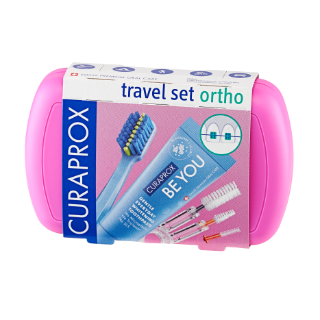 CURAPROX PROMO ORTHO [BE YOU] with foldable 5460 bracket, with bracket groove, pink