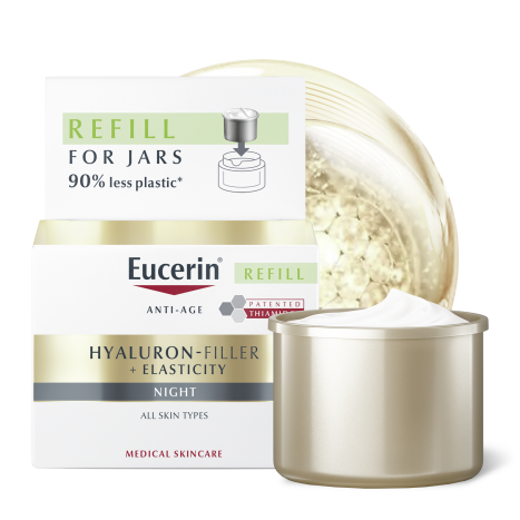 EUCERIN HYALURON FILLER + ELASTICITY нощен крем 50ml Пълнител