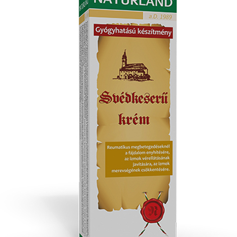 NATURLAND SVEDKESERU KREM Massage cream with Swedish bitter, camphor and menthol for relaxation and tone x 60g