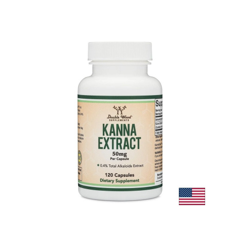 DOUBLE WOOD Kanna Extract Сцелетиум (канна) 50mg x 120 caps