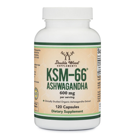 DOUBLE WOOD KSM-66® Ashwagandha Ашваганда 300mg x 120 caps