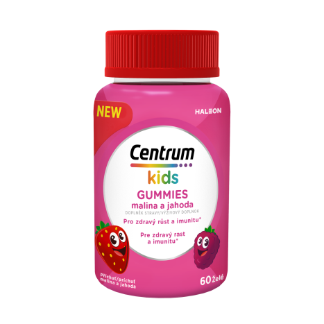 CENTRUM KIDS GUMMIES ягода и малина витамини за деца x 60 gum tabl