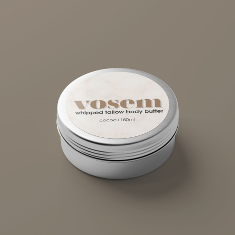 VOSEM Масло за тяло с телешка лой и какао (Body Butter) 150 ml