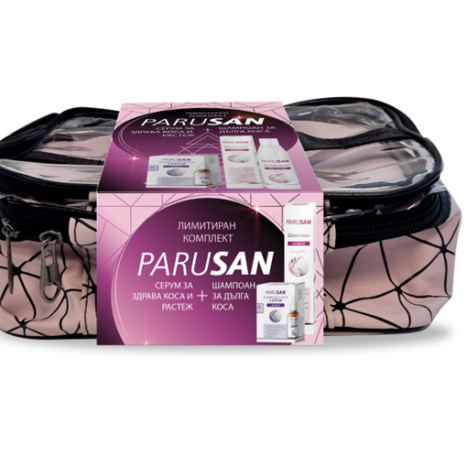PARUSAN PROMO шампоан за жени за дълга коса 200ml + серум 100ml + несесер 2025