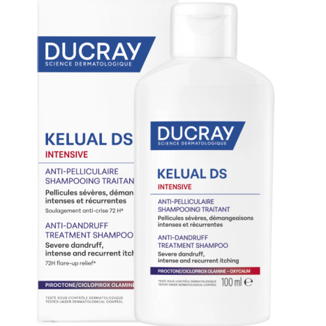 DUCRAY KELUAL DS INTENSIVE Treatment shampoo against severe dandruff with persistent itching 100ml