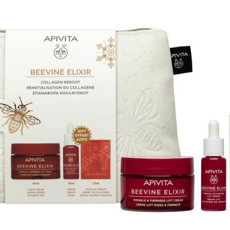 APIVITA PROMO BEEVINE ELIXIR Дневен крем с лека текстура 50ml +Серум 10ml + Околоочен крем 1,5ml