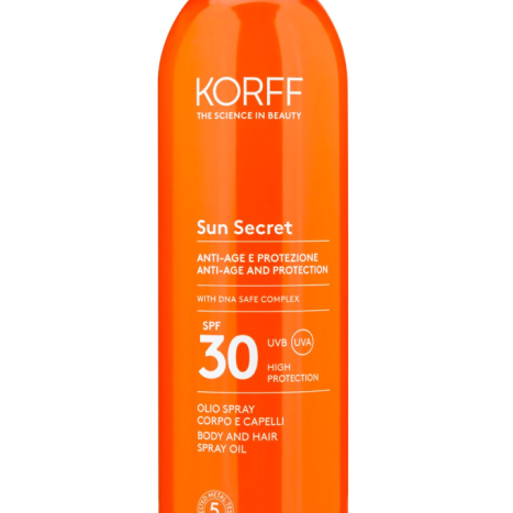 KORFF SUN SECRET BODY AND HAIR SPF 30 Sunscreen Spray-Oil 200ml/K78V00020