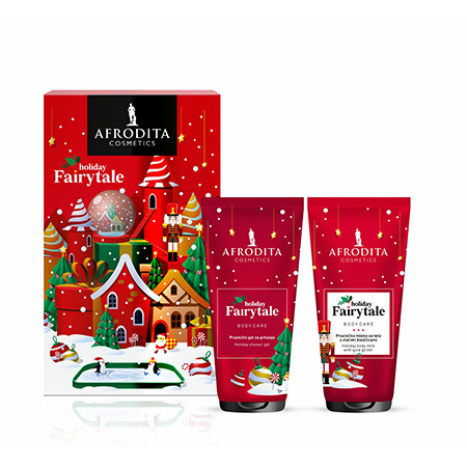 AFRODITA PROMO Set HOLIDAY FAIRYTALE aromatic shower gel and luxurious body milk with gold particles