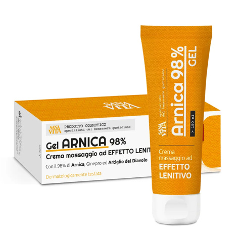PALADIN PHARMA SANAVITA Gel ARNICA 98% Гел Арника Форте при мускулни болки, синини и схващания x 150ml