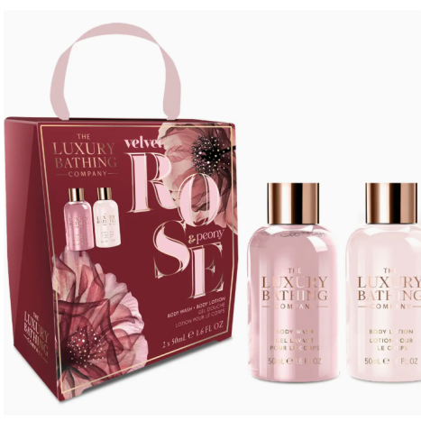 GRACE COLE PROMO Velvet Rose and Peony 2 Shower Gel 50ml, Body Lotion 50ml