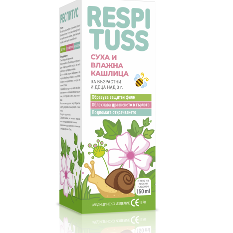 RESPITUSS dry and wet cough for adults and children over 3 years 150ml