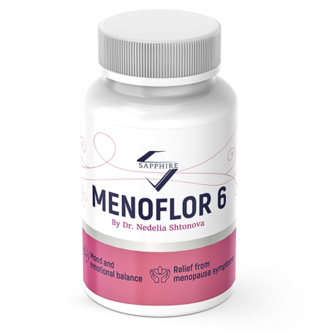 SAPPHIRE MENOFLOR 6 контрол на хормоните в менопауза x 60 caps