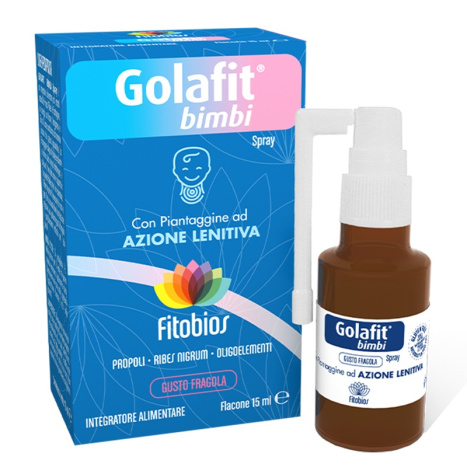 FITOBIOS GOLAFIT BIMBI Golafit Bimbi (with propolis, blackcurrant and narrow-leaved plantain), oral spray x 15 ml
