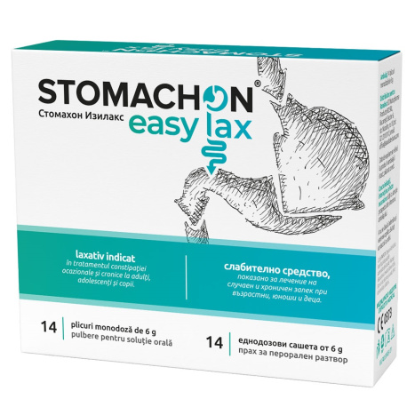 NATURPHARMA STOMACHON EASY LAX при запек и детоксикация x 14 sach