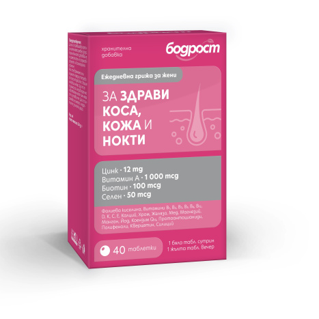 BODROST healthy hair, skin, nails x 40 tablets