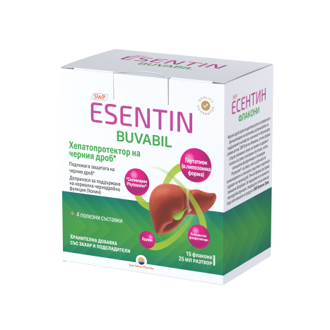 SWP ESENTIN Buvabil Hepatoprotector and liver regenerator x 15 fl