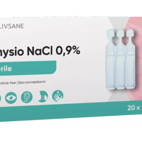 LIVSANE физиологичен разтвор стерилни монодози 5ml x 20