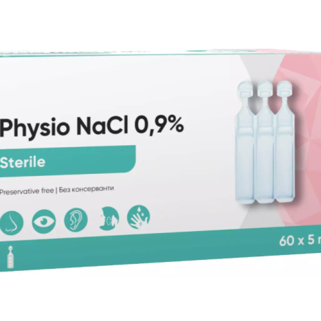 LIVSANE физиологичен разтвор стерилни монодози 5ml x 60