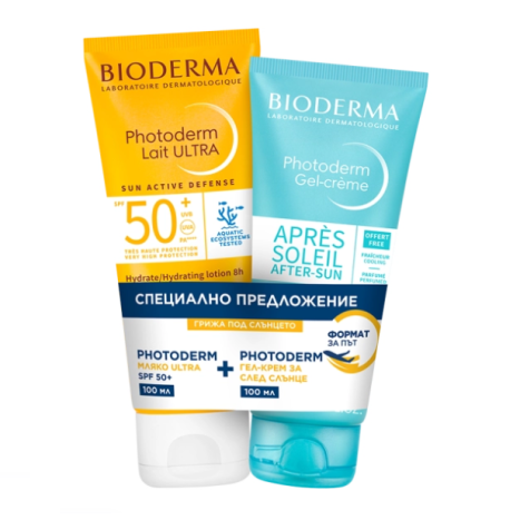 BIODERMA PROMO PHOTODERM ULTRA SPF50+ Ultra Sunscreen Milk 100ml + APRES-SOLEIL After Sun 100ml