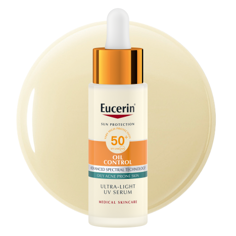 EUCERIN SUN OIL CONTROL SPF50+ Слънцезащитен серум за лице 30ml