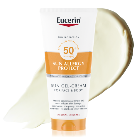 EUCERIN SUN ALLERGY PROTECT SPF50+ Слънцезащитен крем-гел, подходящ при склонност към слънчеви алергии 200ml
