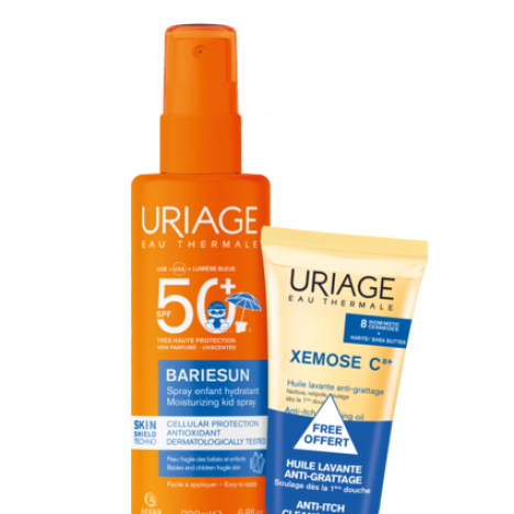 URIAGE PROMO BARIESUN SKIN SHIELD spray for children SPF50+ 200ml+ XEMOSE C8+ shower oil 50ml