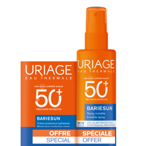 URIAGE PROMO BARIESUN SKIN SHIELD face cream SPF50+ 50ml+ body spray SPF50+ 200ml