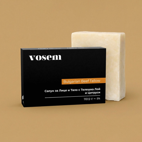 VOSEM Ръчен сапун за лице и тяло с телешка лой и цитруси