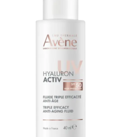 AVENE HYALURON ACTIV UV SPF50 анти-ейдж флуид с тройно действие 40ml