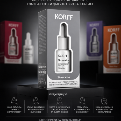 KORFF ONE SHOT BIOREVITALIZING HA FACE SERUM 10ML /01680-