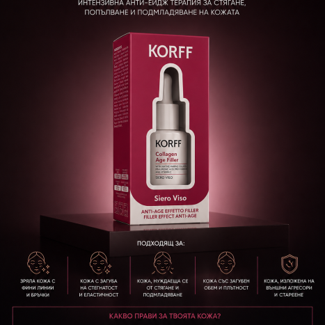KORFF ONE SHOT COLLAGEN AGE FILLER FACE SERUM 10ML /01690-