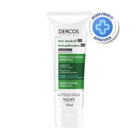 VICHY DERCOS ANTI-DANDRUFF шампоан против пърхот мазен скалп 95ml