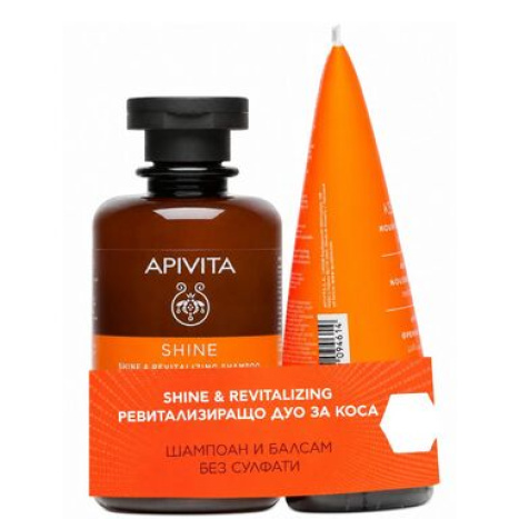 APIVITA PROMO SHINE & REVITALIZING Ревитализиращ шампоан 250ml + балсам 150ml