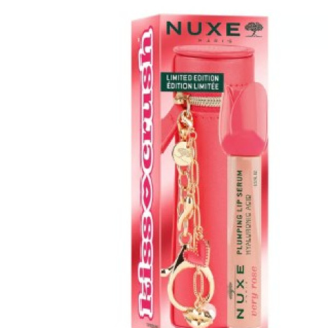 NUXE KISS CRUSH VERY ROSE уплътняващ серум за устни 8ml + кожен кейс
