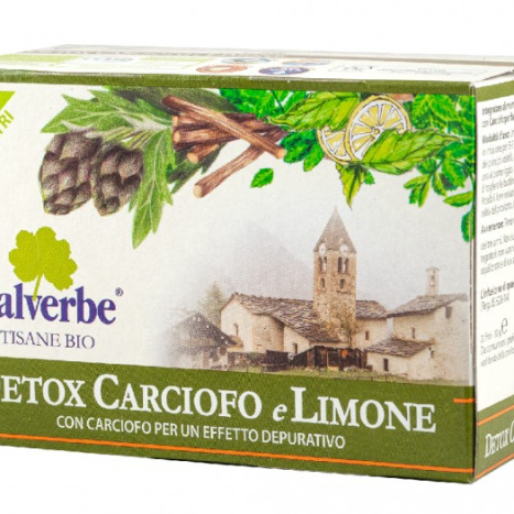 VALVERBE TEA Детоксикиращ чай с артишок и лимон БИО, филтър х 20